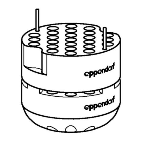 Adapter for 50 x 1.5 mL/2 mL tubes (2x)