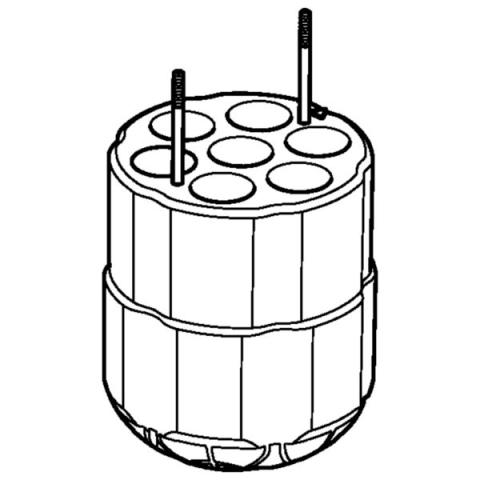 Adapter, 5/15mL con. Tubes/S-4x400/2 pcs