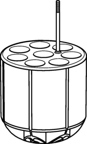 Adapter 17.5x100mm tubes S-4x400, 2 pcs