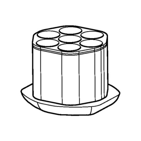 Adapter 50 mL/skirted btm/S-4xUniv/2 pcs