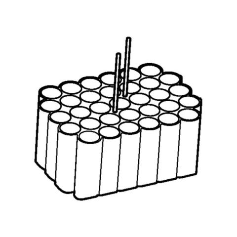 Adapter 16x75-100mm round bottom/PL/TB